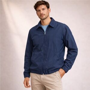 PGA Tour Collection Men’s Navy Zip Front Golf Jacket Size M